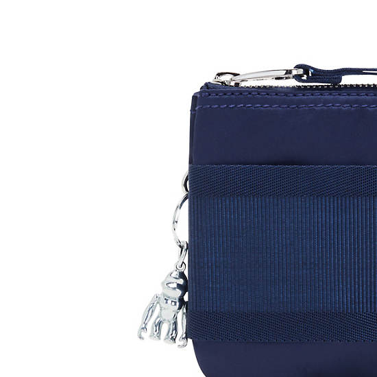 Sacs Kipling Creativity Extra Large Metallic Wristlet Bleu Marine | FR 1148ZU